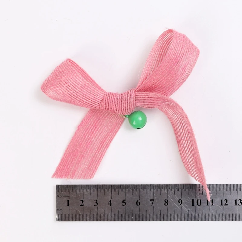 Рождественский эксклюзивный льняной бант подвеска для рождественской елки