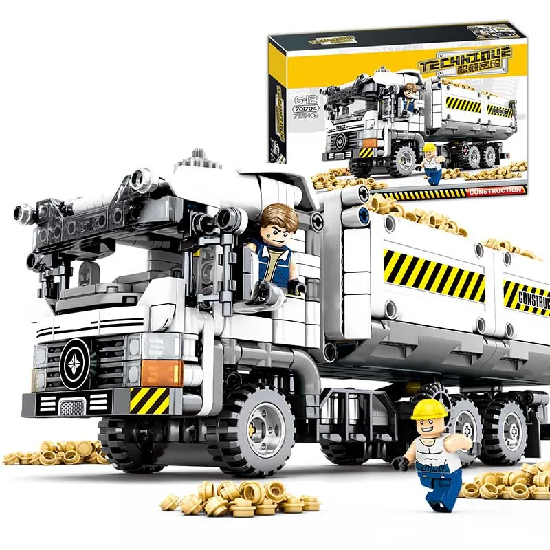 Technic Car Toys набор грузовиков 701704 строительные блоки конструктор грузовик игрушки