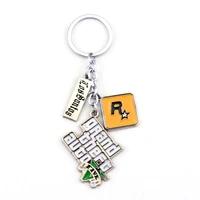 game ps4 gta 5 game keychain grand theft auto 5 keychains for men fans xbox pc rockstar for boy fans