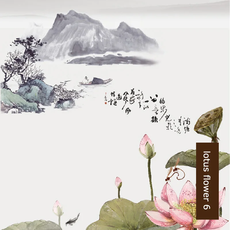 Lotus flower 6 SUNFREE цифровые печатные беспроводные рулонные жалюзи затемненные тканевые жалюзи с принтом в виде цветов и птиц Пружинные рулонные шторы - Цвет: Lotus flower 6