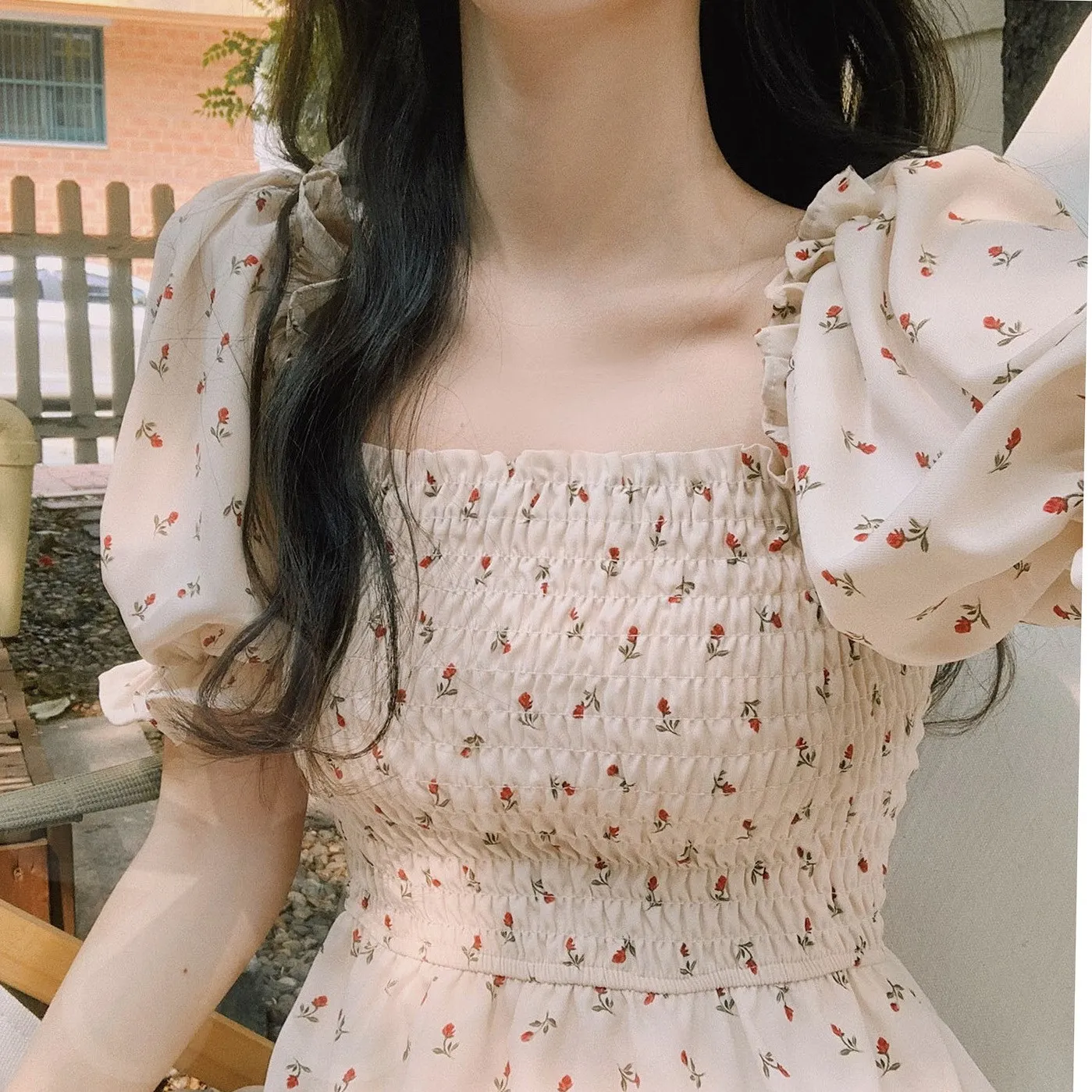 Женское мини-платье с цветочным принтом винтажное платье в стиле ретро для
