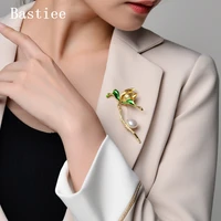 bastiee pearl brooch silver 925 orchid flower brooch women luxury pin jewelry gold plated hmong handmade girls gifts