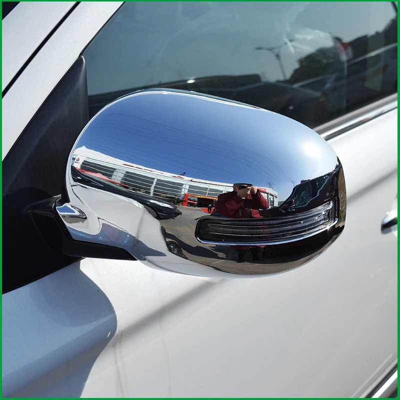 Для Mitsubishi Outlander 3 2013 2020 АБС пластик хром углеродный принт крыло заднего вида