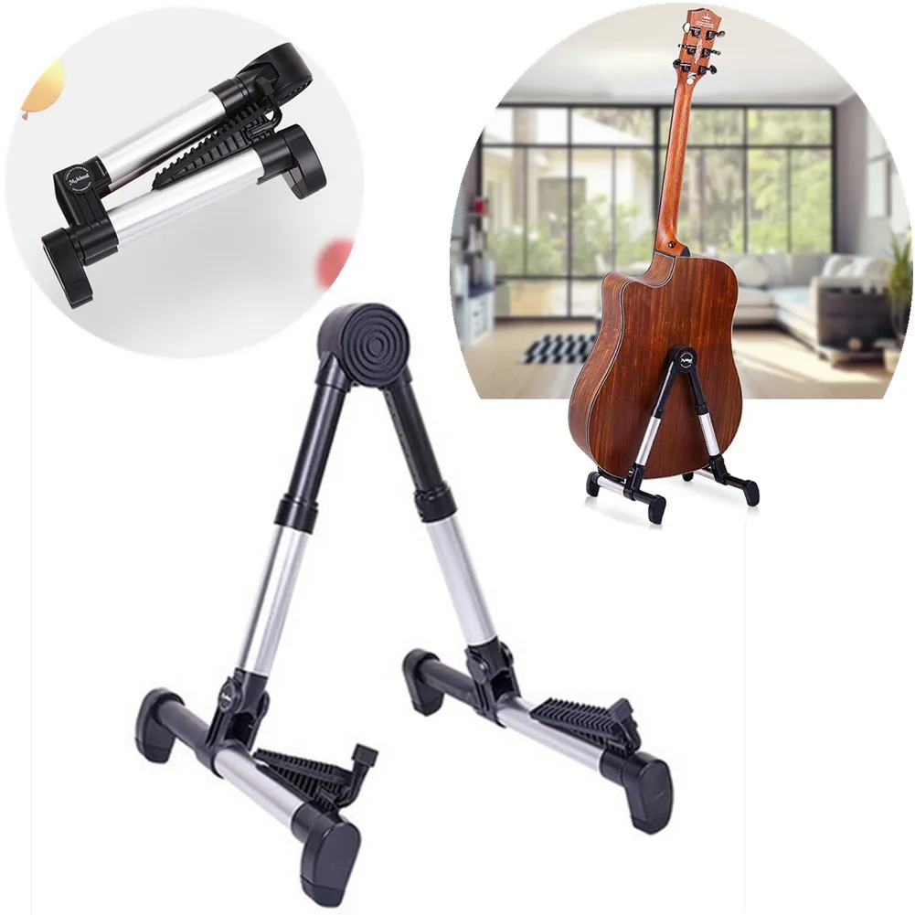 

Universal Folding Guitar Stand Adjustable Portable Guitar Floor Stand For Bass Ukulele Violin Musical Instrument Protector
