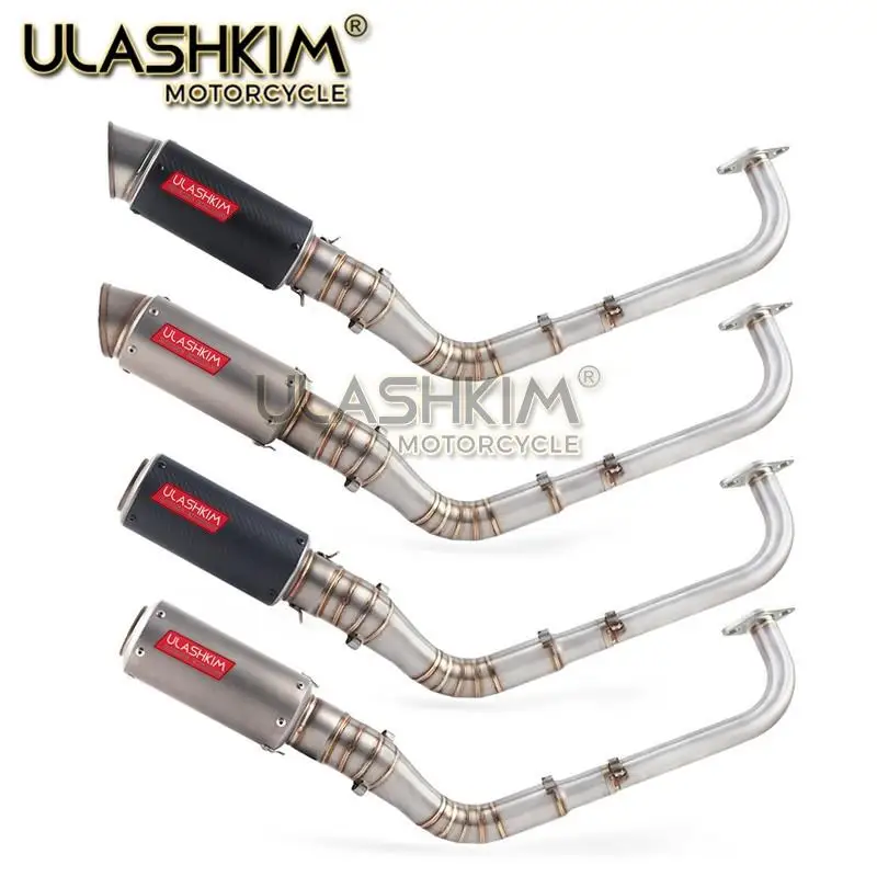 Модифицированная Передняя средняя труба скутер глушитель Escape полная система
