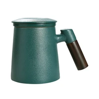 heat resistsant coffee mug travel tea set ceramic kung fu tea cup nordic simple breakfast cups with cover taza personalizada c