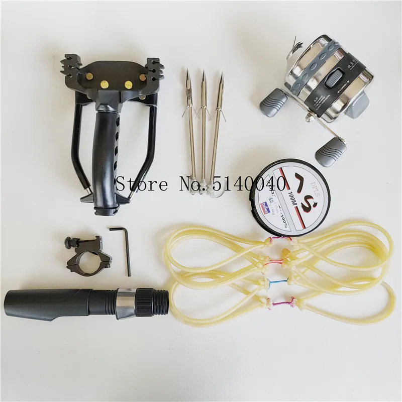 

New powerful catapult full set of fishing slingshot arrow slingshot powerful catapult with fishing dart to catch fish 2020