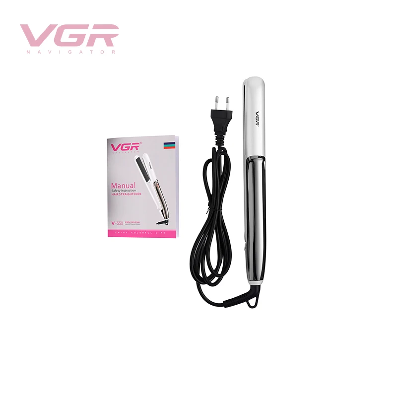 

VGR flat Hair Iron Care Hair Straightener Hair Styling Appliance Electric Hot Comb Curling Iron For Woman V-550 lisseur flatiron