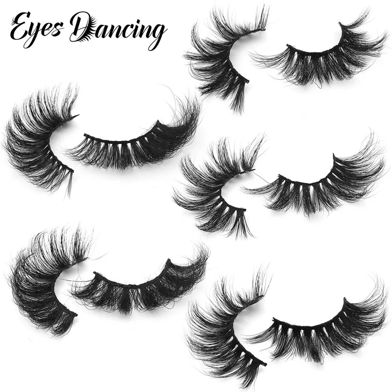 100% настоящие норковые ресницы глаза Танцы 3D толщиной 25 мм Длинные Накладные из