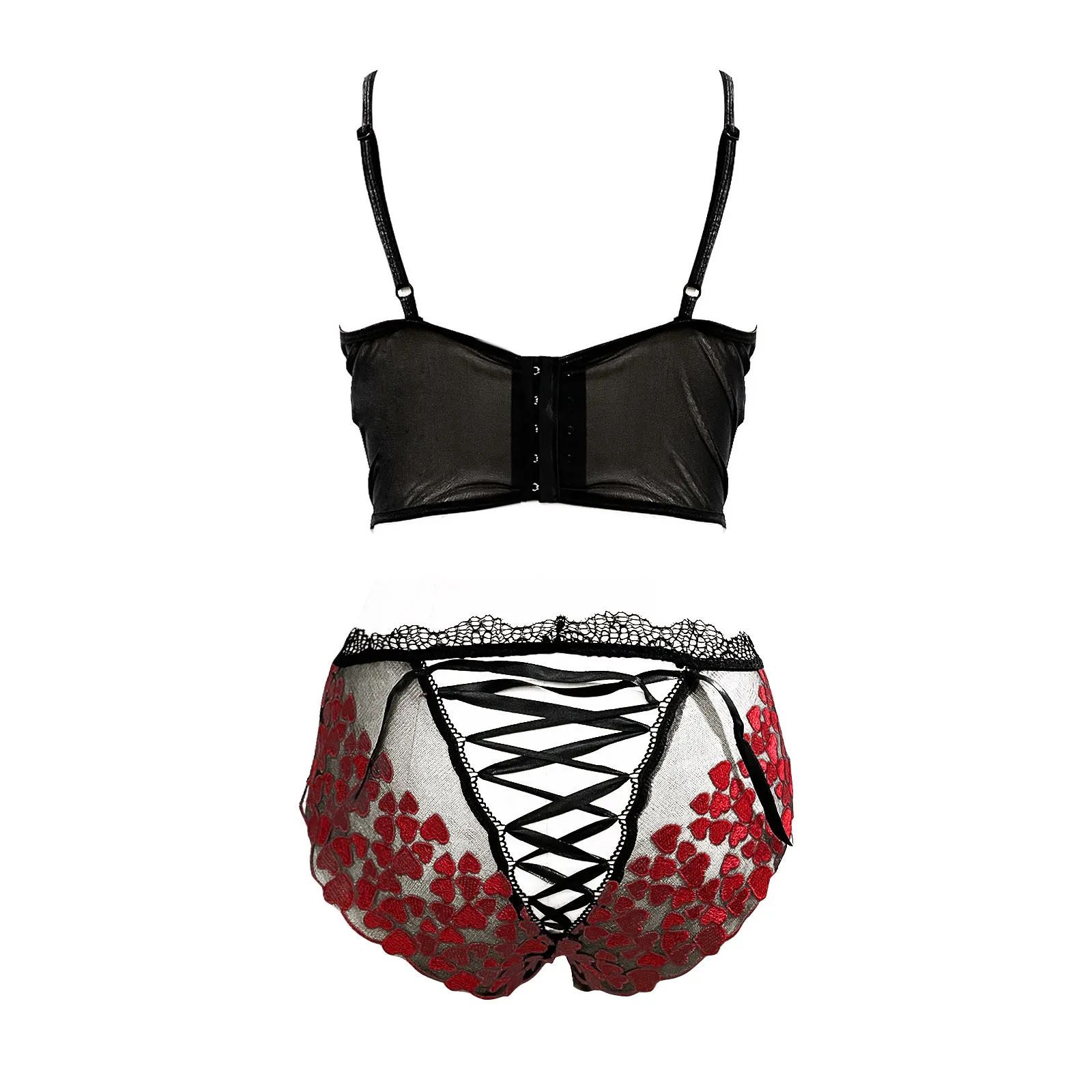 Женский Купальник комплект бикини с вышивкой кружевное нижнее белье для женщин