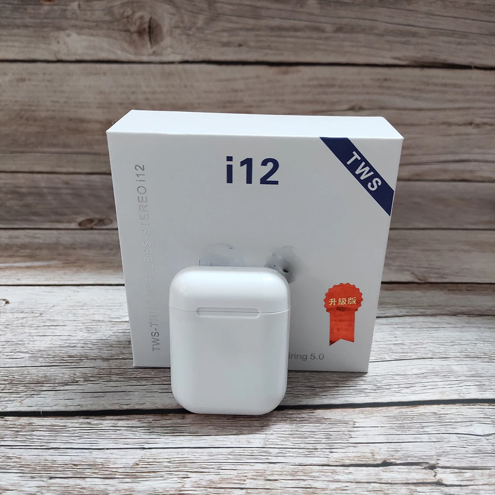 I12 Tws 5,0 Bluetooth спортивные наушники игровая гарнитура i7S i18 i9s стерео беспроводные наушники с микрофоном зарядная коробка