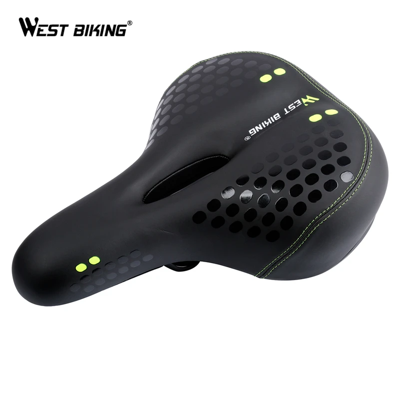 WEST BIKING велосипедное седло из ПУ дышащая мягкая подушка для велосипедного сиденья