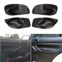 4pcs microfiber leather manual control window car door handle armrest panel cover trim for vw golf 4 mk4 jetta 1998 2004 2005