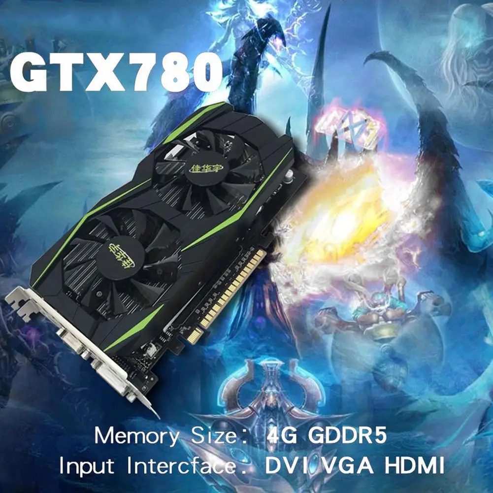 Высокопроизводительная игровая Видеокарта GTX 780 4G DDR5 128 бит графическая карта для