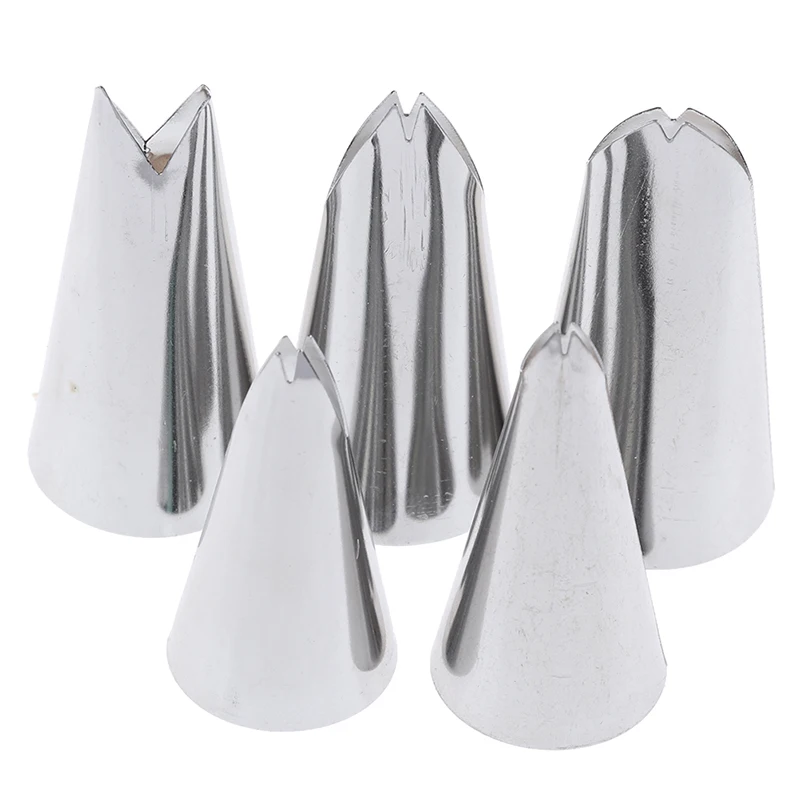 5 шт. набор листьев сопла из нержавеющей стали глазурь трубопроводы Кондитерские