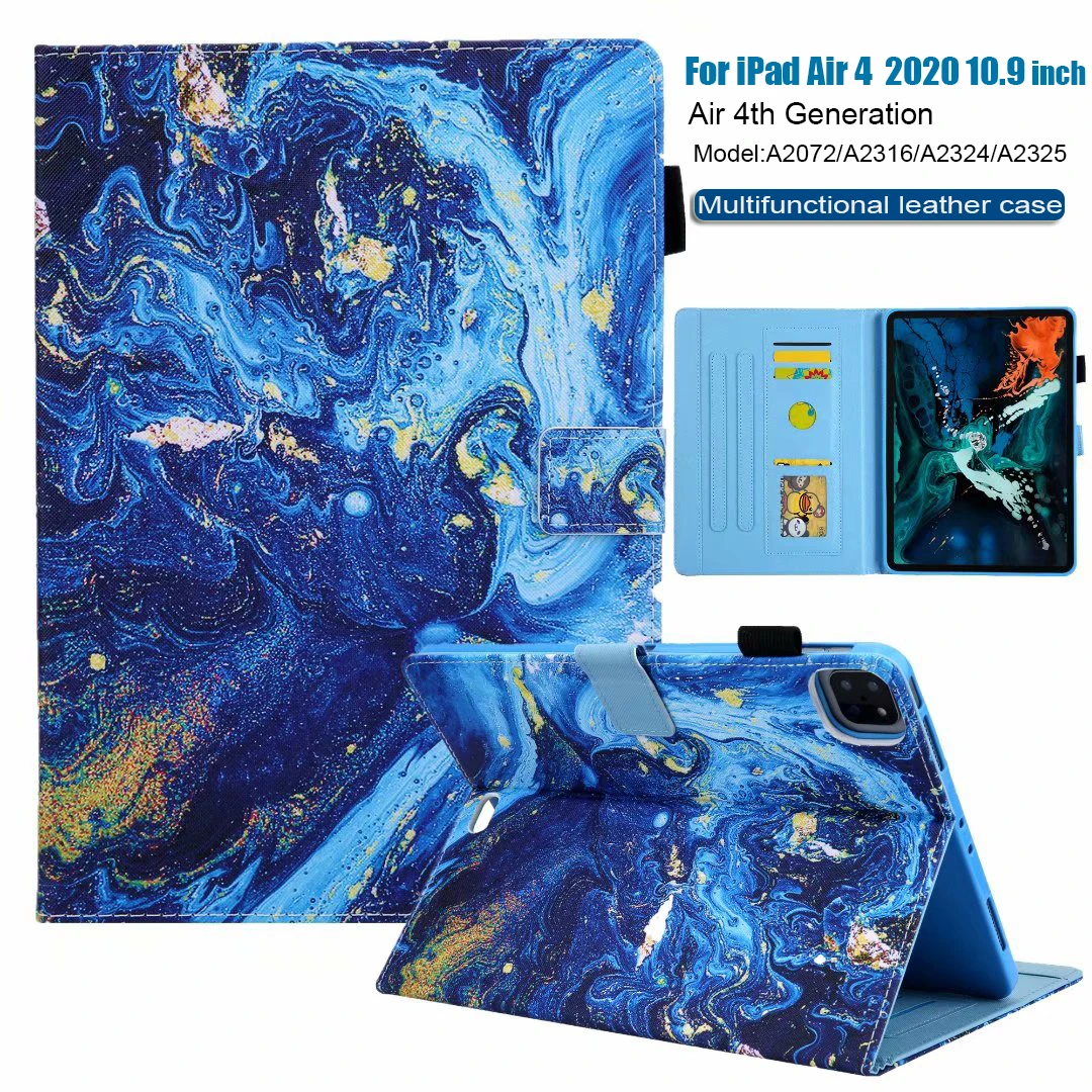 

PU Leather Skin for iPad Air 4 2020 10.9 inch 4th Generation A2072/A2316/A2324/A2325 cases Cartoon Smart cover for ipad Air 4