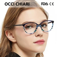 blue light blocking glasses women optical prescription colorful stripes computer eyewear lentes opticos para mujer occi chiari