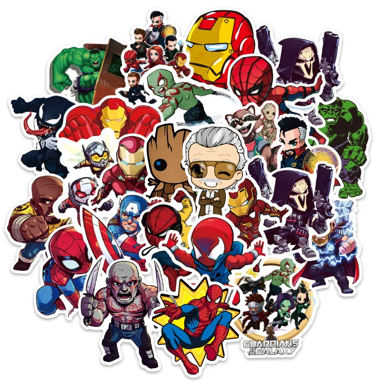 

Disney Marvel Avengers Stickers Venom Ironman Spiderman Laptop Guitar Luggage Skateboard Waterproof Graffiti Sticker Kid Toy
