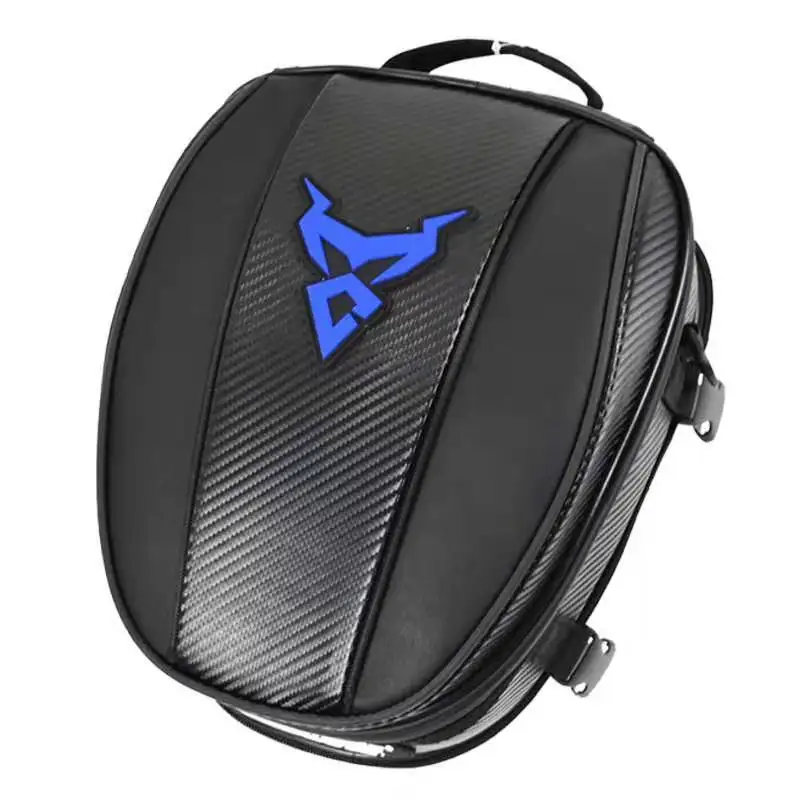 Black blue C Moto rcycle водонепроницаемый гоночный Мото шлем Дорожные сумки чемодан сумки с рюкзак велосипедиста Хвост сумка мужские мото rbike сумки - Название цвета: Black blue C