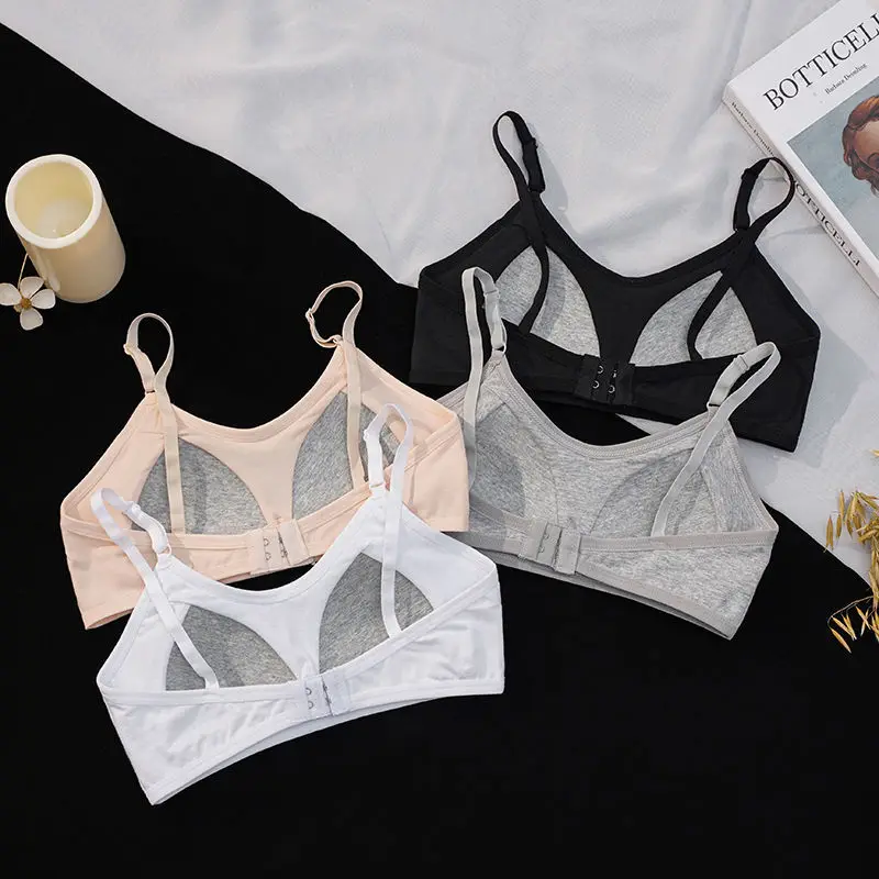 

Lingerie female students' Korean version breast wrapping and light proof bra no steel ring thin bra with big chest and small bra