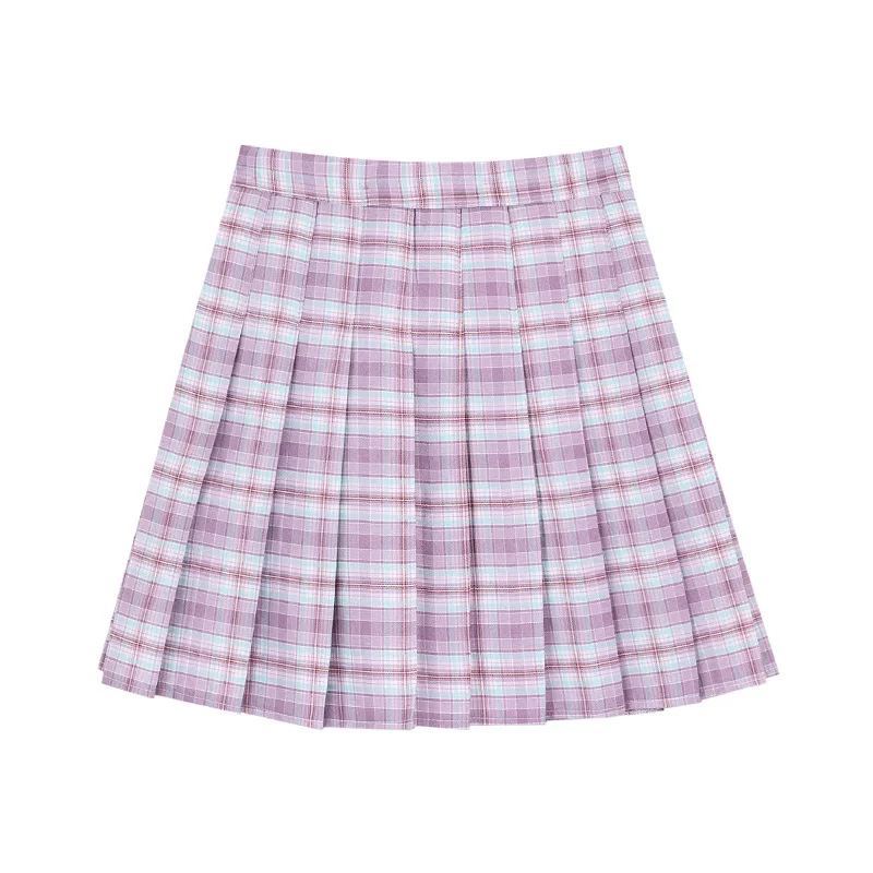 

2021 Spring Summer Korean Skirt Shorts Women High Waist Sexy Mini Skirt School Short Pleated Kawaii Japanese Pink Skirt Female