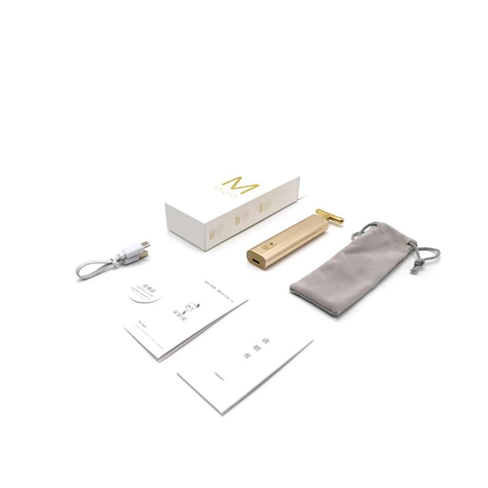 

Facial Importer Vibration Massager Graphene Heating Negative Ion Importer Gold Rod Beauty Eye Massager For Face Slimming Tool