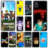 r robloxes game boy phone case for samsung galaxy a50 a10 a20 a30 a40 a70 a20s a20e a02s a12 soft silicone matte cover shell