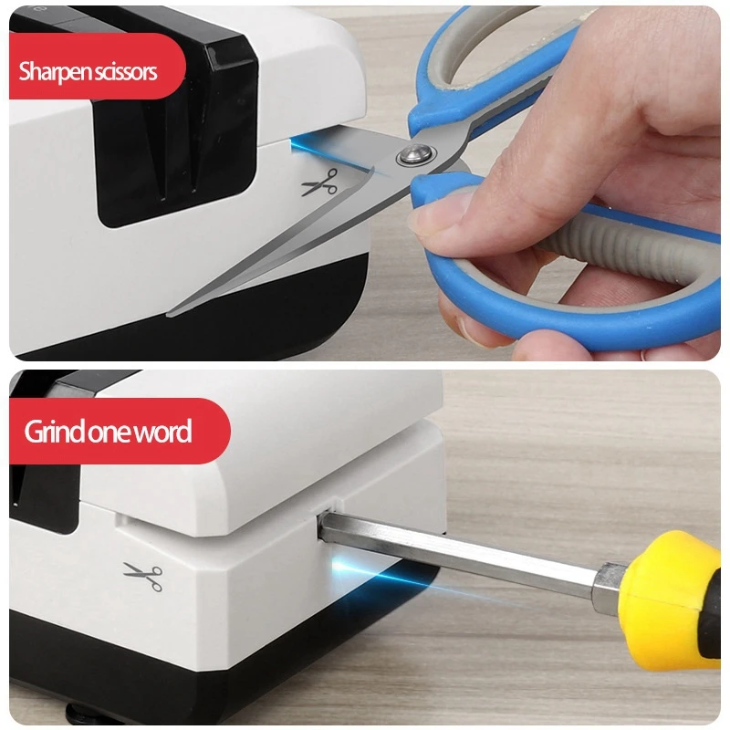 

Electric Knife Sharpeners Auto Chef Quick USB for Kitchen All Scissors Knives