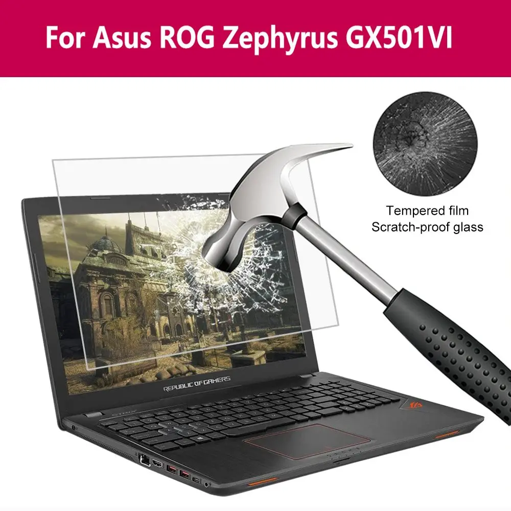 Anti Bluelight Tempered Glass Screen Protector Flims For Asus Rog Zephyrus Gx501vi| |