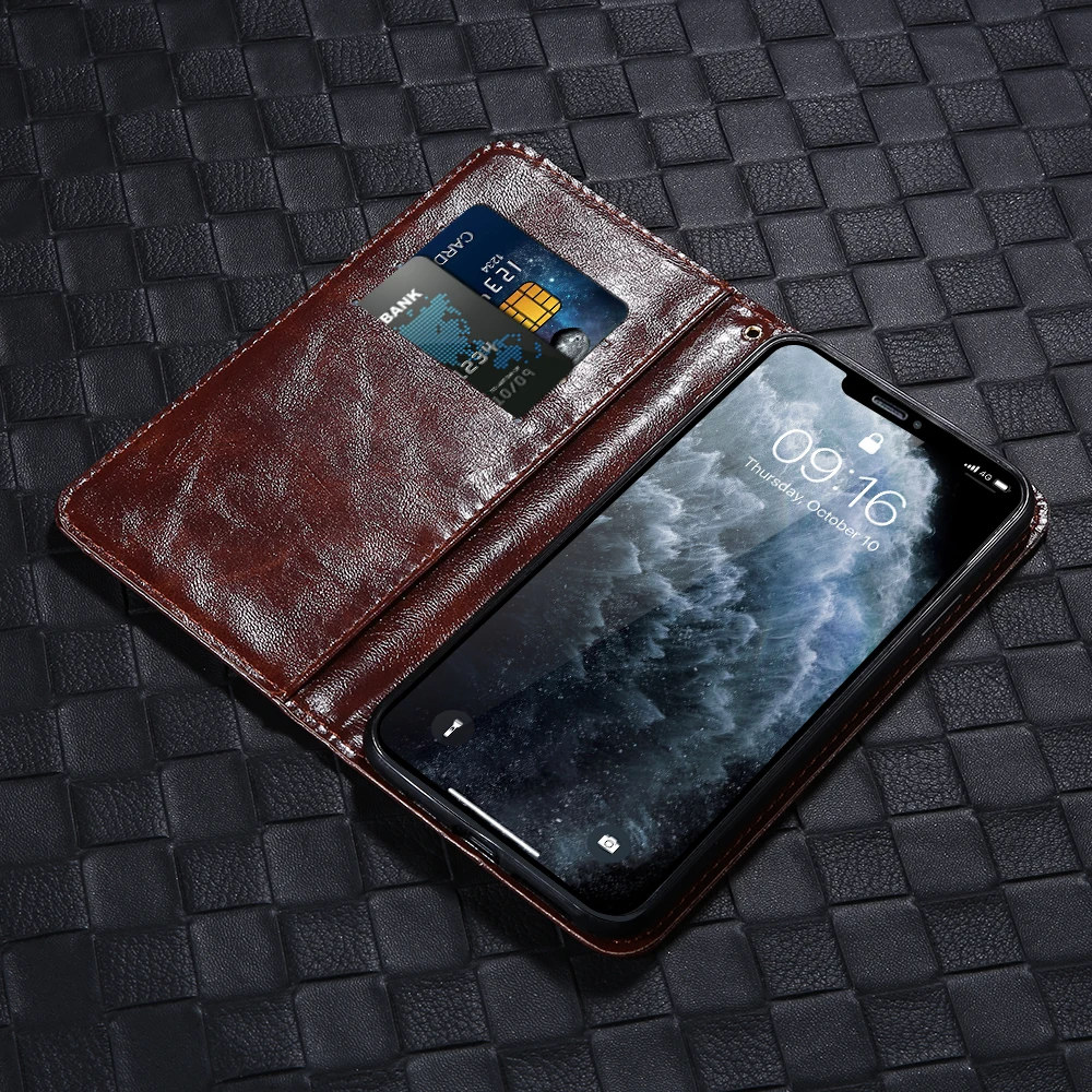 Чехол KISS сплошной цвет держатель для карт кожаный чехол iPhone 11 Pro Max 7 XR XS MAX 8 6 S