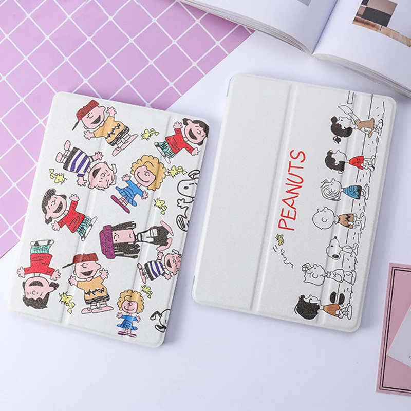 Мультяшный Тонкий чехол из искусственной кожи для iPad 10 2 2019 умный подставка Air 1 Mini