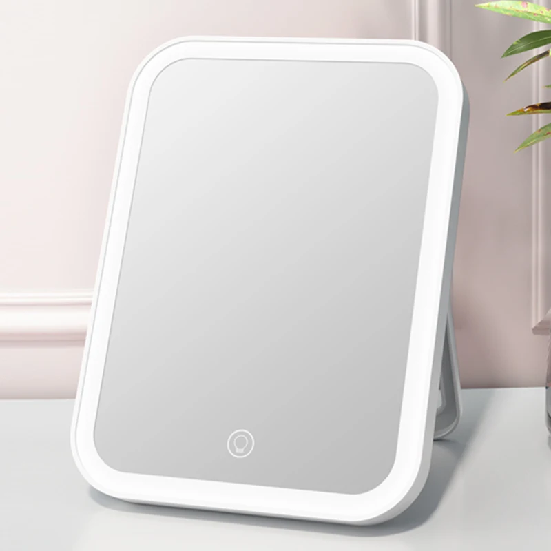 

Портативный Настольный светодиодный зеркальный светильник для ванной комнаты, зеркало для студенческого общежития, крепление для ванной к...