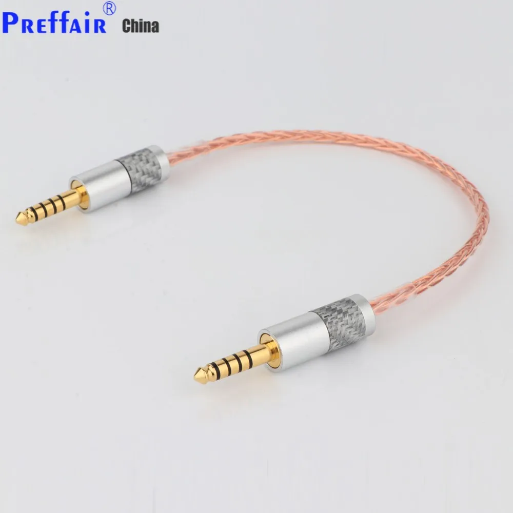 

Preffair DIY HIFI Single Crystal Copper 4.4mm Balanced Male to 4.4mm Balanced Male Audio Adapter Cable 4.4 Male to Male Adapter