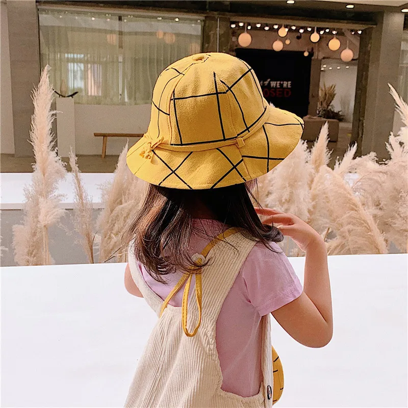 Новинка Детские шапки для девочек Модная сетчатая Солнцезащитная шляпа Сезон