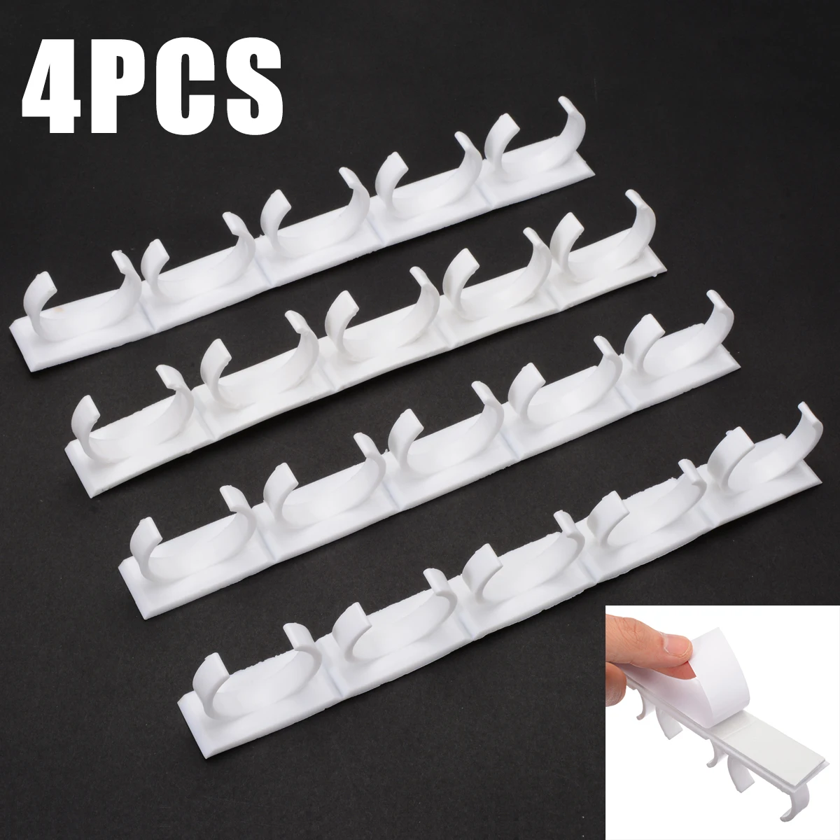 

4Pcs Spices Jar Bottle Clips Gripper Jar Rack Storage Holder Rack Kitchen Wall Cabinet Wall Mounted Kitchen Storage Tools