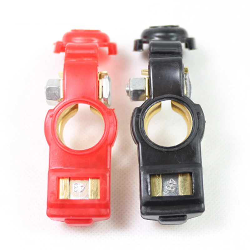 CHIZIYO 2pcs/Set Auto Battery Terminal Car Clamp Clips Negative Positive Pure Copper Connector Quick | Автомобили и мотоциклы