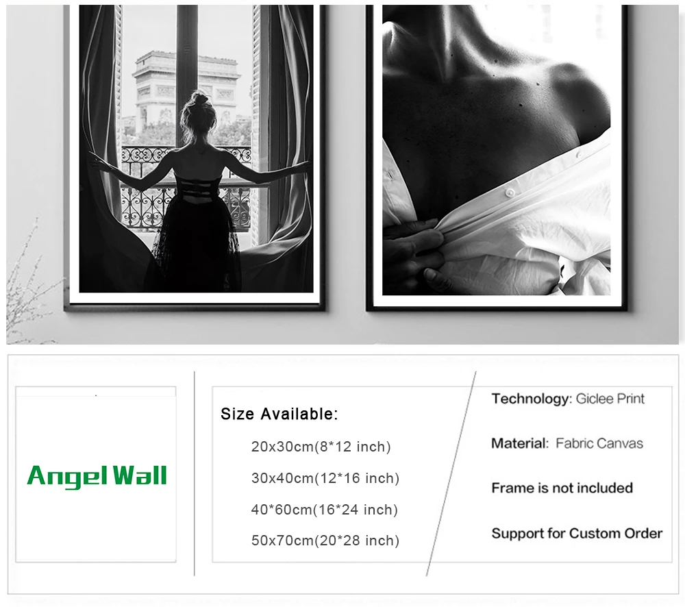 Абстрактная живопись девушка окно Северный плакат Wall Art холст картины плакаты с женщинами и принты настенные картины для Гостиная домашний декор