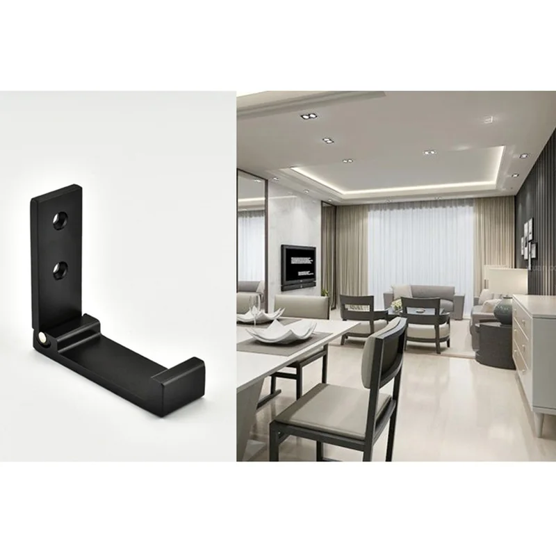 

Big deal 6 Pcs Folding Jacket Hook Space Metal Towel Hook Wall Mount Retractable Hook