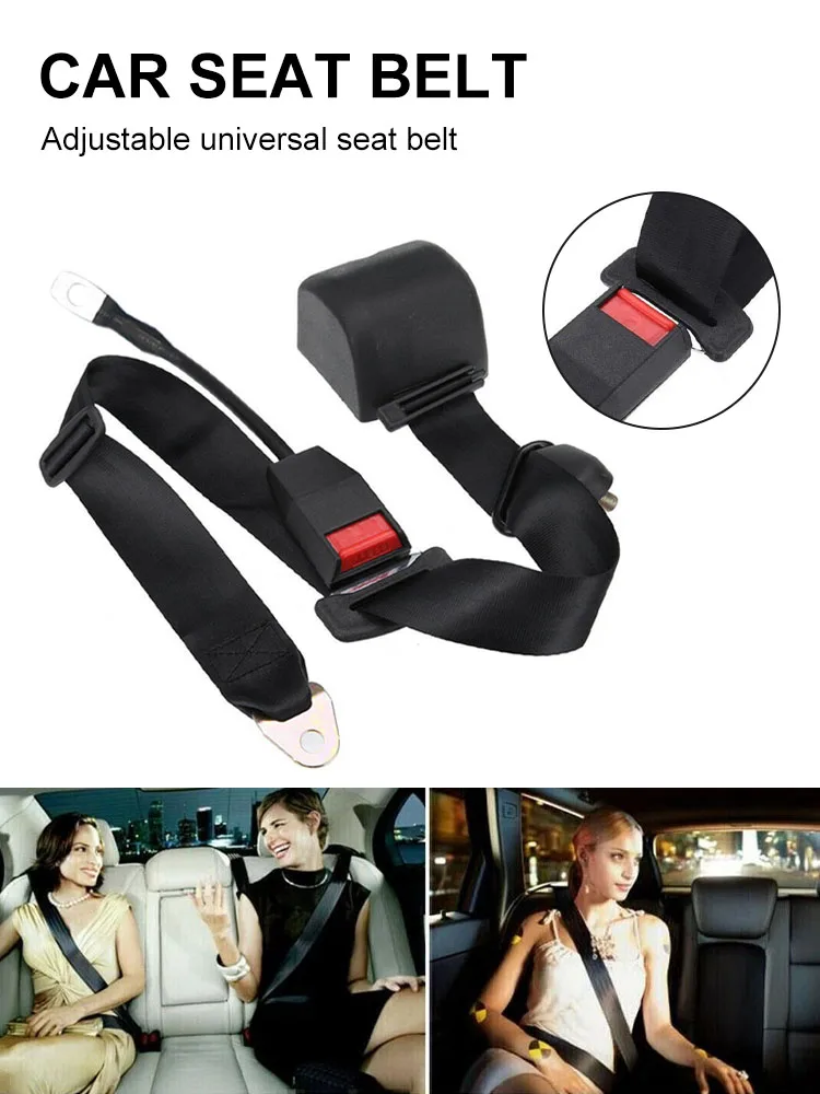 

Universal Self-Winding Shrink 3-Point Seat Belt Lap With Car Seat Belt Adjuster Auto-locking Seat Extender Strap Car Accessories
