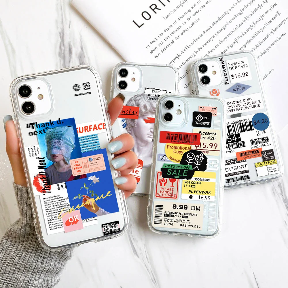 Transparent IPhone 11 Case Soft Silicon Fundas For IPhone 11 12 13 Pro Max XR X XS Max 8 7 6 6s Plus SE 2020 12 Mini Back Covers
