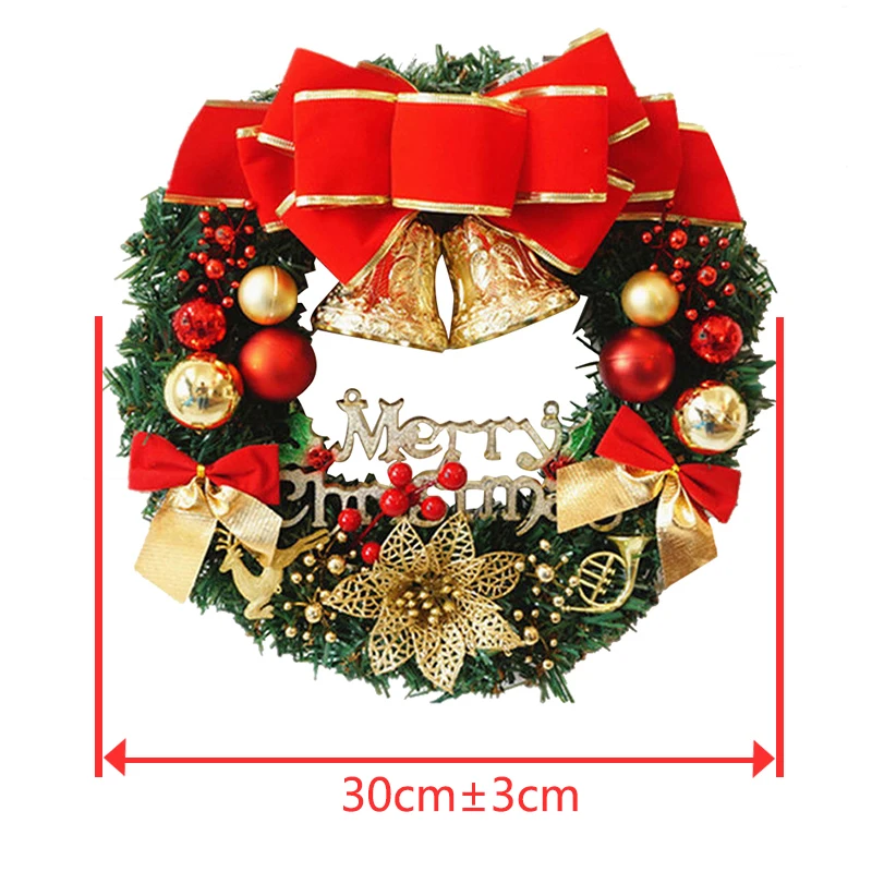 Рождественские елочные украшения, рождественские зеленые венки, семейные вечерние украшения, рождественские украшения