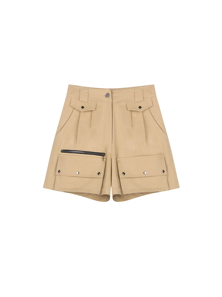 

Qianfu family Sydney tooling shorts women's 2021 summer new small fried Street casual wide leg pants