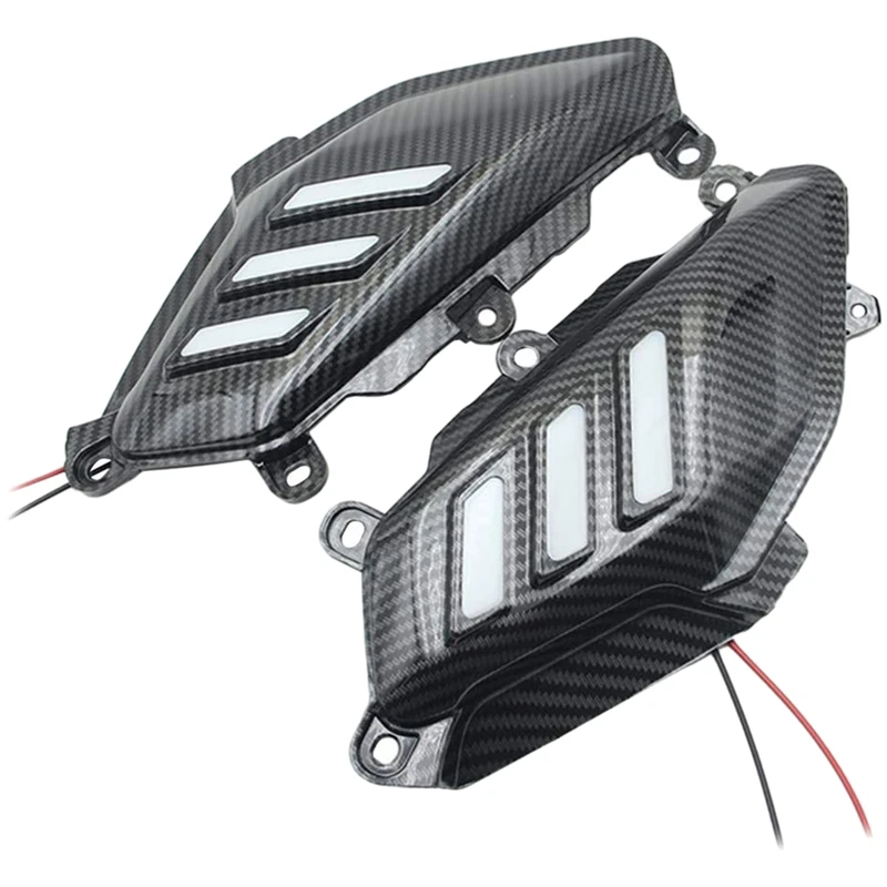 

Декоративная решетка для радиатора выхлопных газов мотоцикла со светодиодной задней крышкой для Yamaha Nmax 155 2017-2019