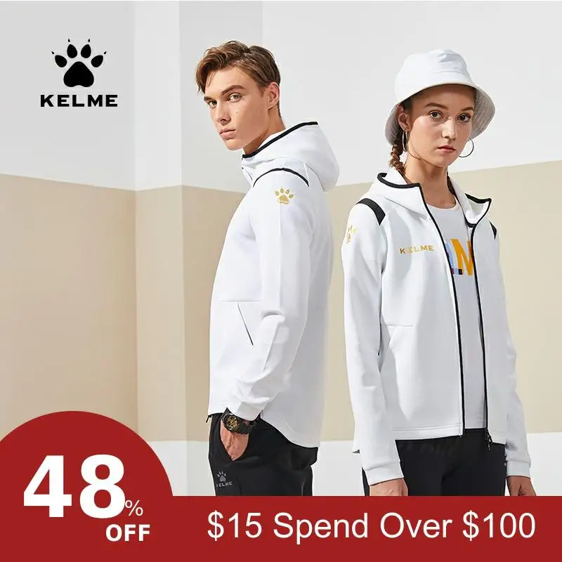 KELME спортивная куртка для мужчин и женщин, модная куртка для бега, тренировочная верхняя одежда 3881336