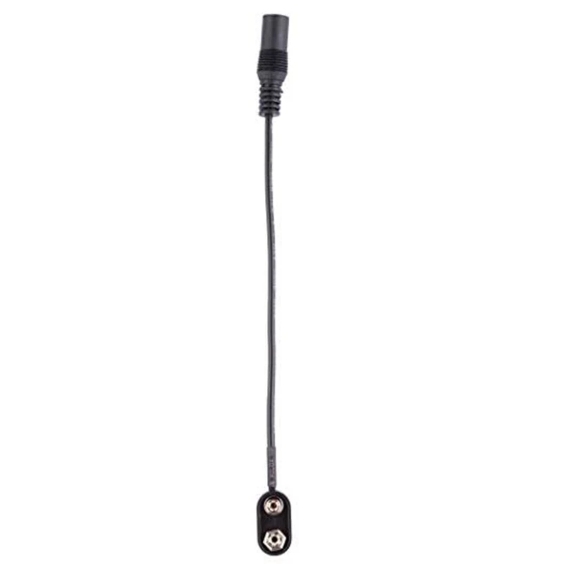 5 Pcs 9V Battery Power DC Connector Female Snap Clip Adapter 9 V Wire Holder Cable for Guitar Effect Pedal | Спорт и развлечения