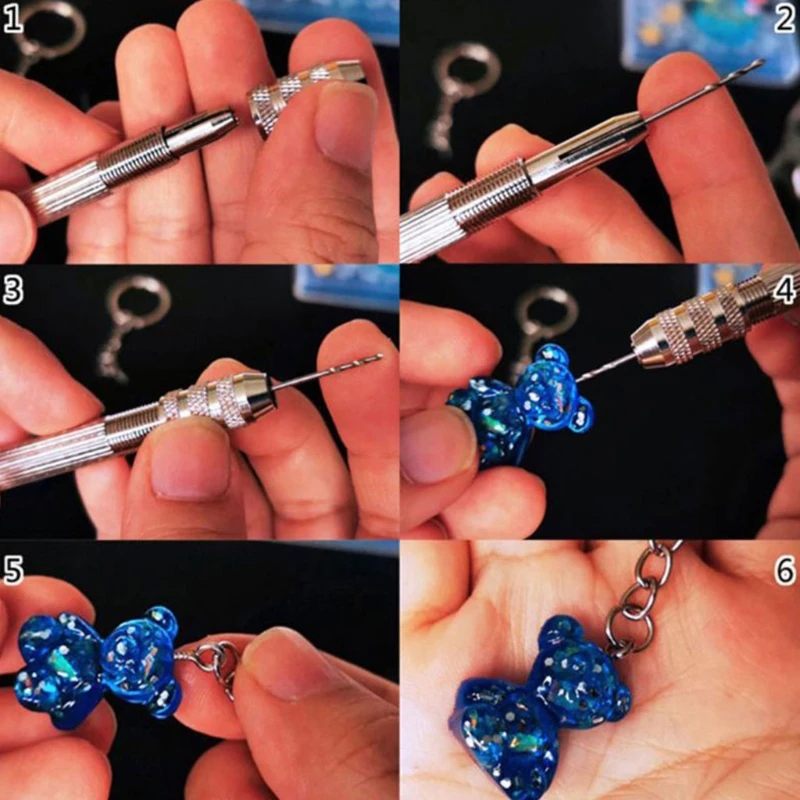 

220 Pcs Key Ring with Chain Jump Rings Screw Eye Pins Set for Resin DIY Crafts Jewelry Making Accessories