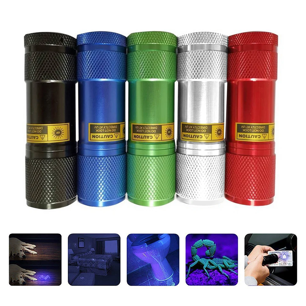 Фонарь с функцией увеличения 9 светодисветодиодный Ультрафиолетовый детектор