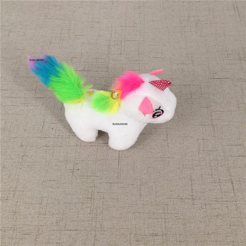 Colorful Horse Plush 9CM Standing Toys Key Chain Stuffed Animal Doll TOY | Игрушки и хобби