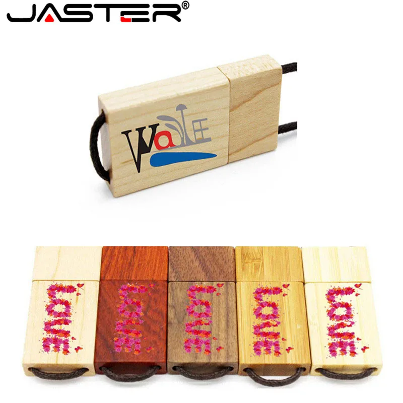 Деревянный USB флеш накопитель JASTER деревянная ручка 4 ГБ 8 128 32 64 Бамбуковая память