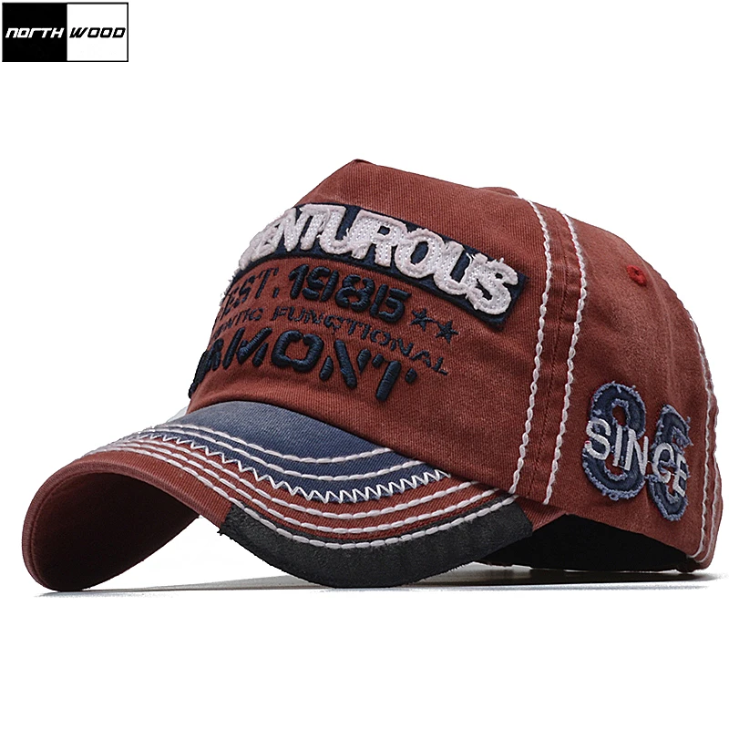 Бейсболка унисекс NORTHWOOD модная кепка из 100% хлопка брендовая в стиле хип хоп Кепка